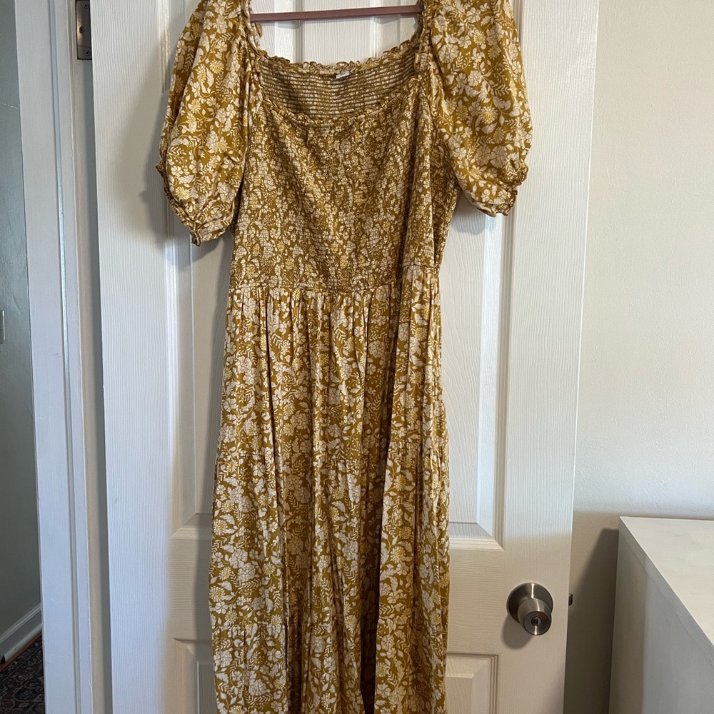 Floral Yellow Dress